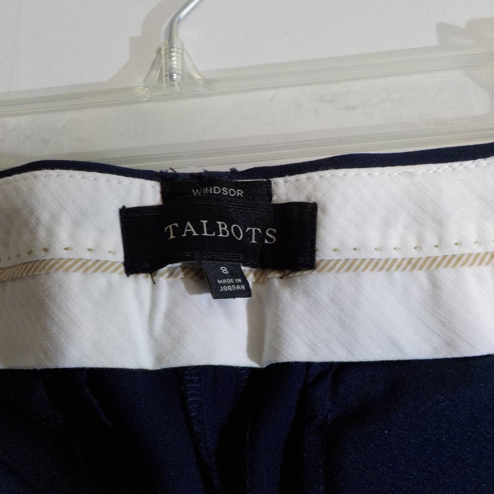 Talbots Navy Blue Windsor Dress Pants Size 8